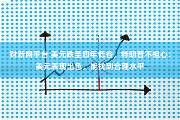 财新网平台 美元跌至四年低谷，特朗普不担心：美元表现出色，能找到合理水平